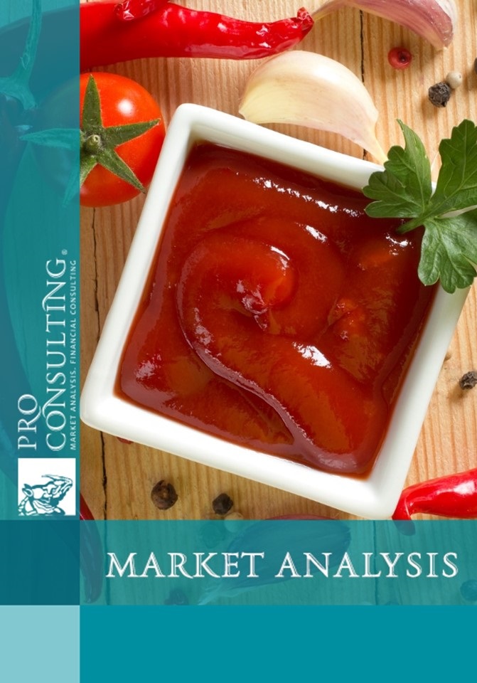 Analysis of the ketchup market in Ukraine. 2019 